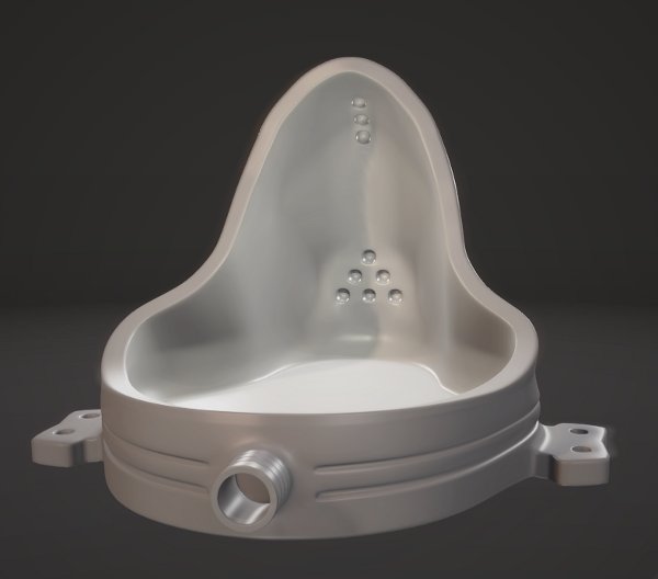 urinal render