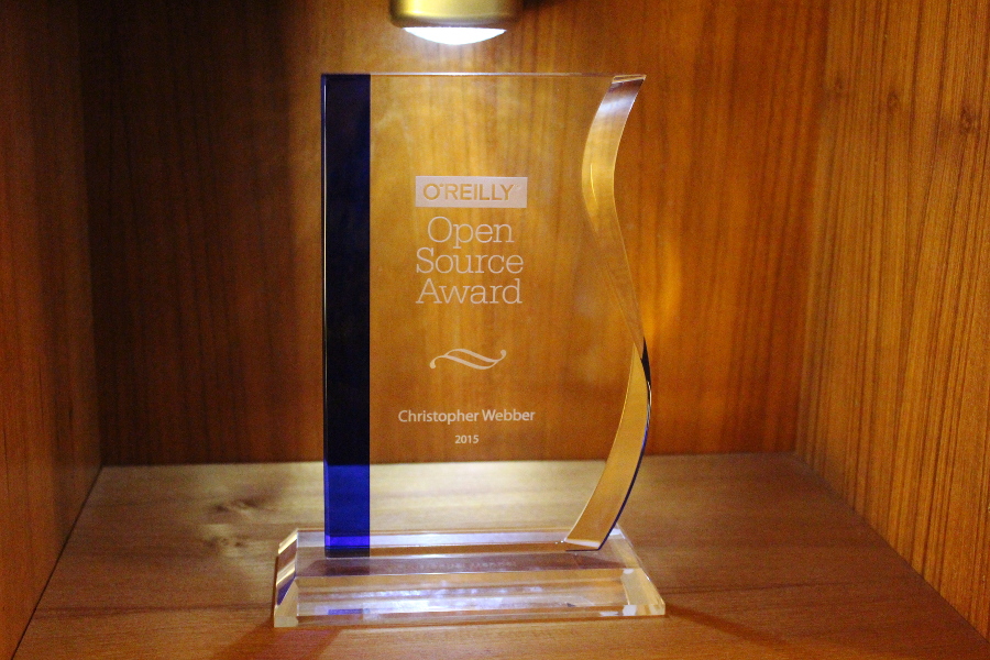 O'Reilly award, on display